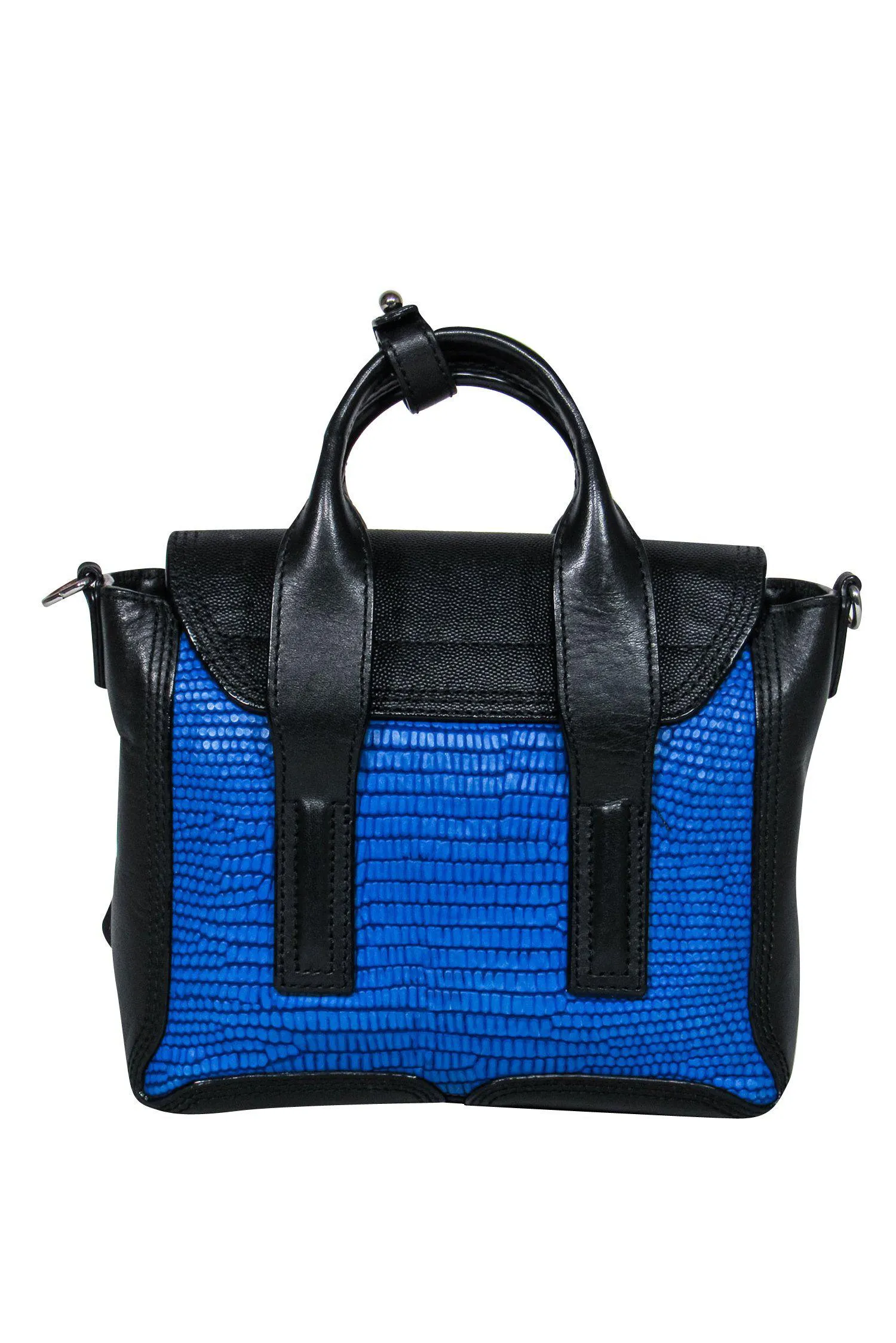 3.1 Phillip Lim - Bright Blue & Black Pashli Mini Satchel