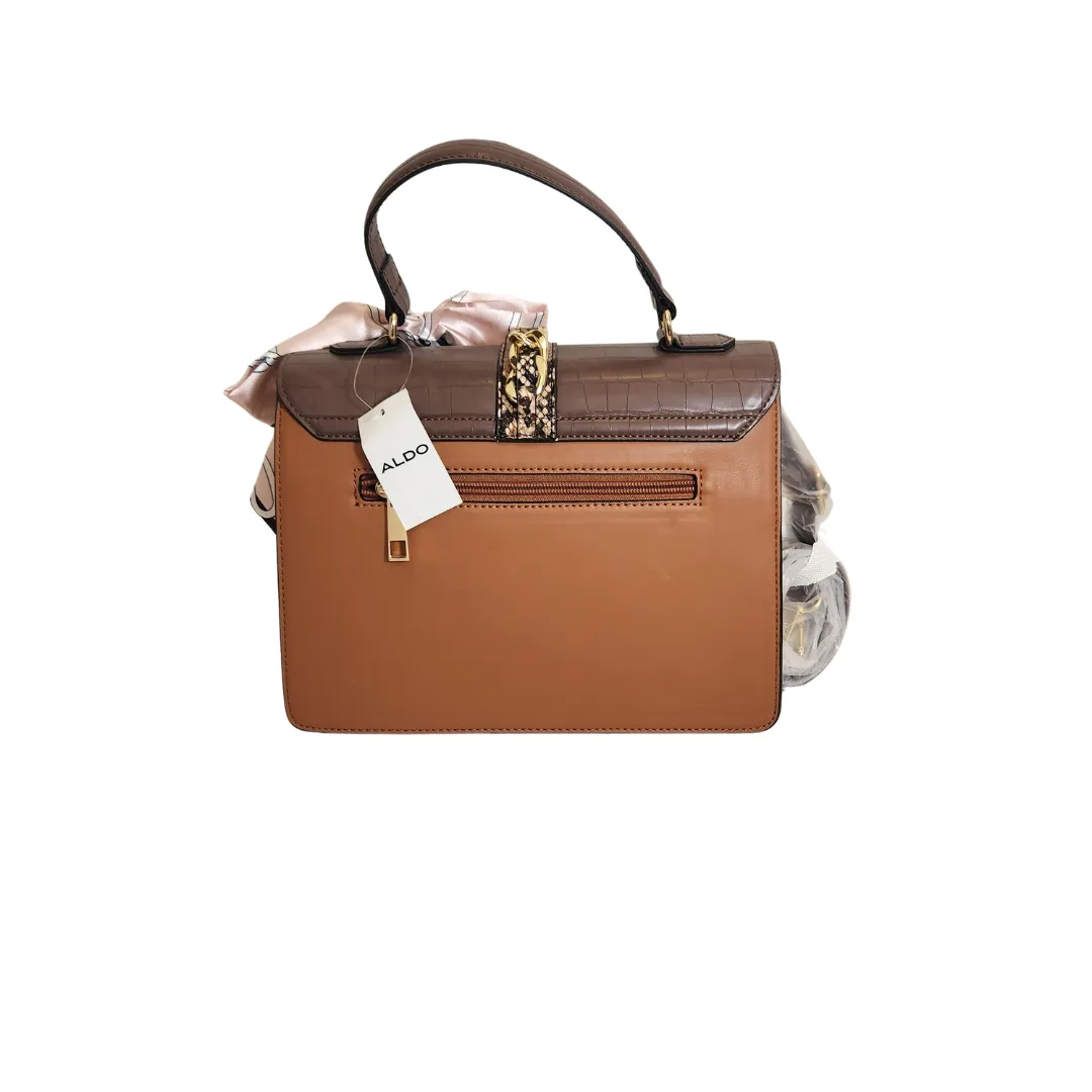 ALDO CAIILLAA Brown Top Handle Bag | Brand New |