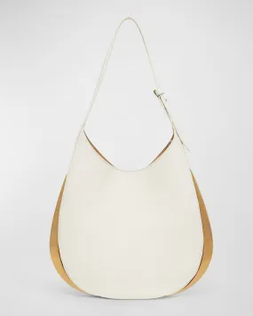 Amalia Metal Leather Hobo Bag