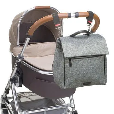 Baby Bag - Storksak St James Scuba Grey Marl