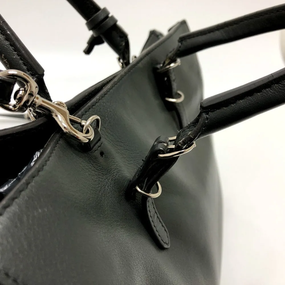 BALENCIAGA Handbag 370926 leather gray paper Women Used Authentic