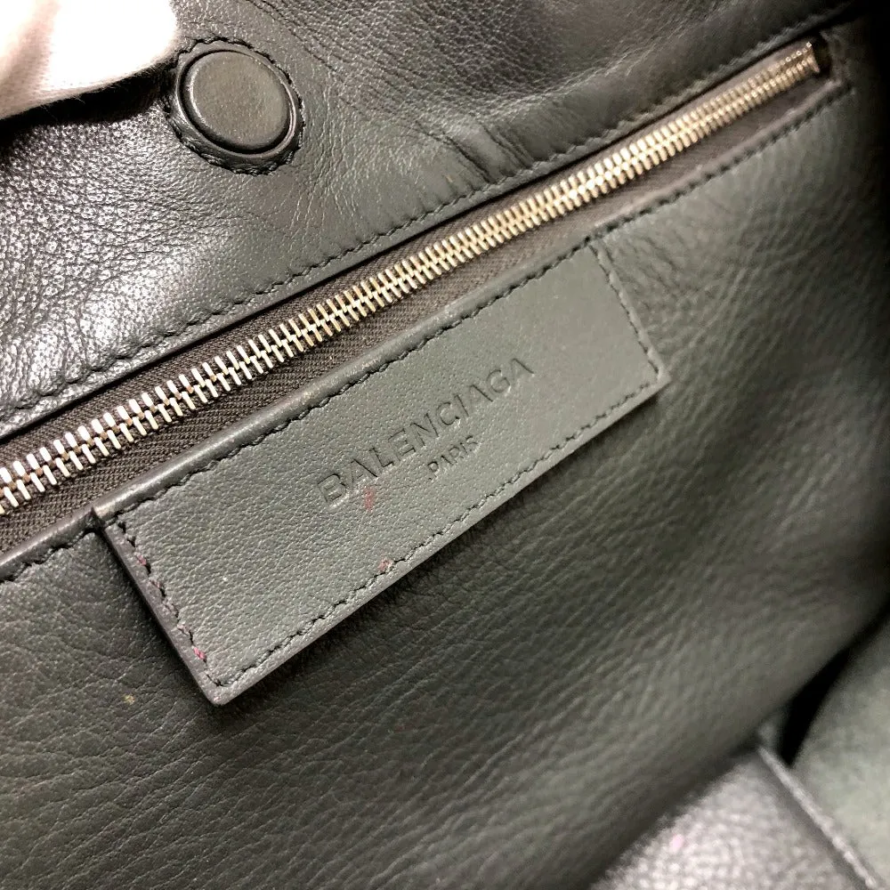 BALENCIAGA Handbag 370926 leather gray paper Women Used Authentic