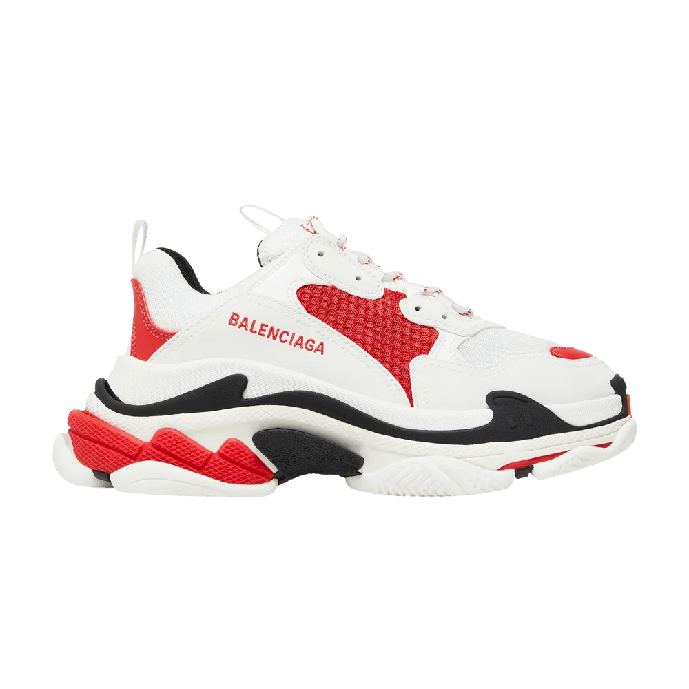 Balenciaga Wmns Triple S Sneaker 'White Red Black'