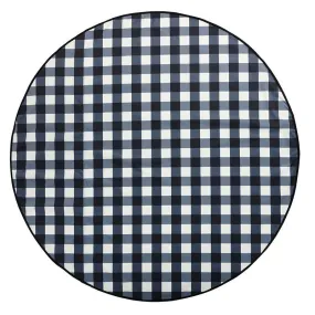 Basil Bangs Love Rug - Gingham Black