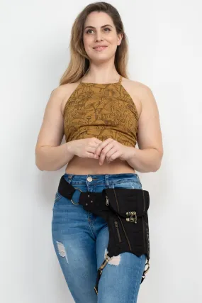 Bikers Sling-Hip Bag W/thigh Belt