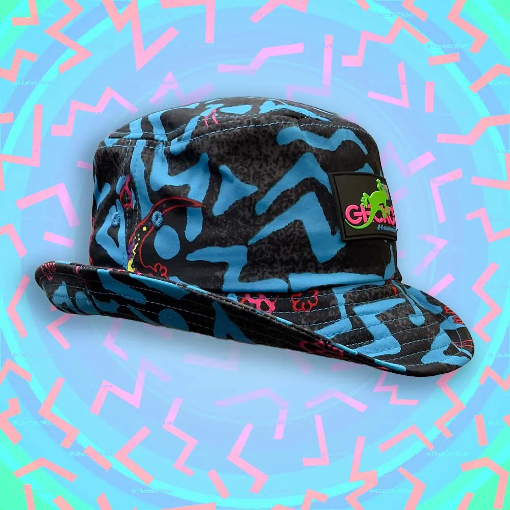 Blue Geo Bucket Hat