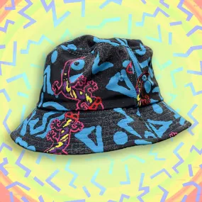 Blue Geo Bucket Hat