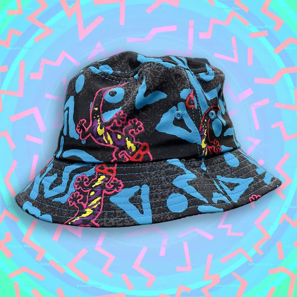 Blue Geo Bucket Hat