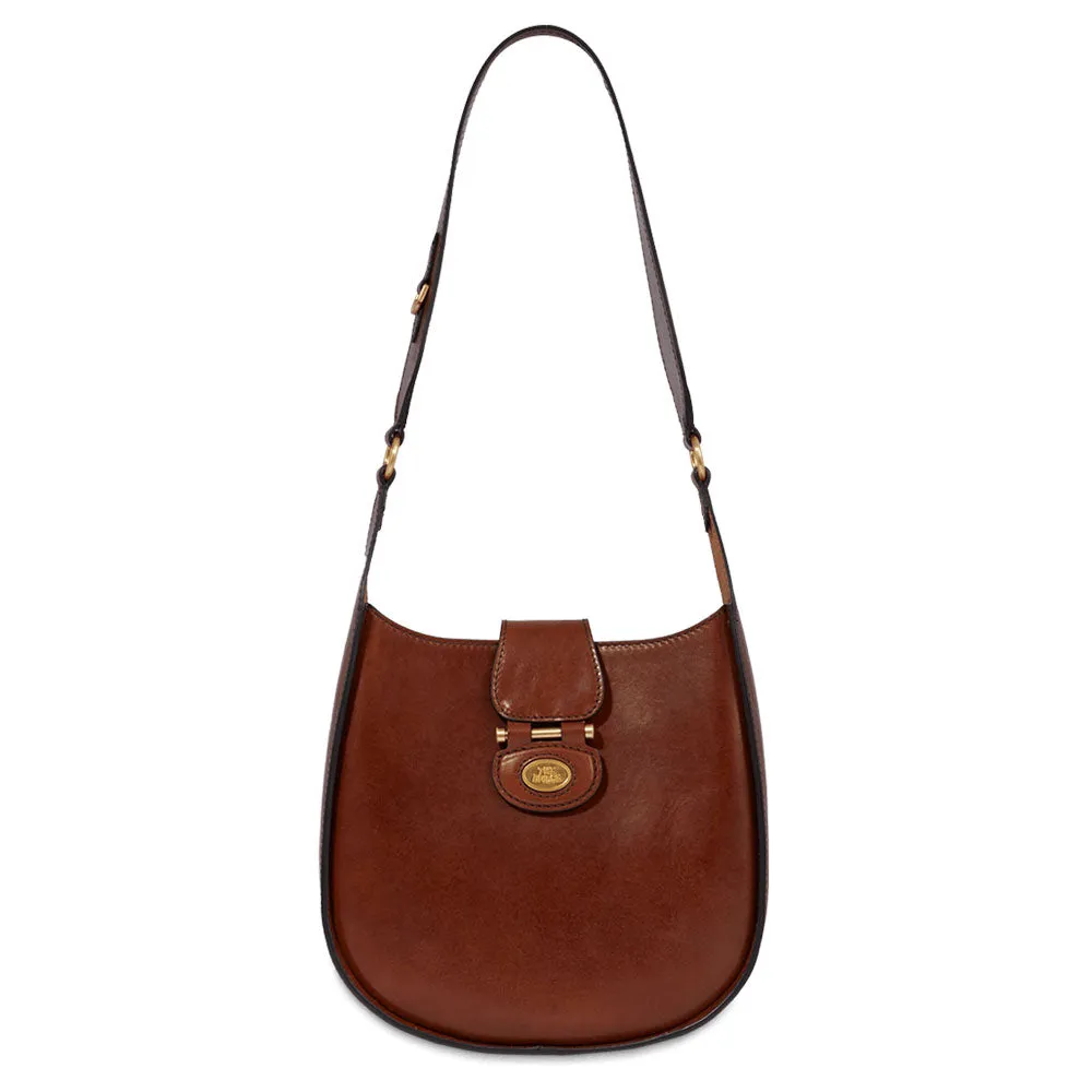 Borsa Donna Hobo THE BRIDGE linea Dora in Pelle Marrone