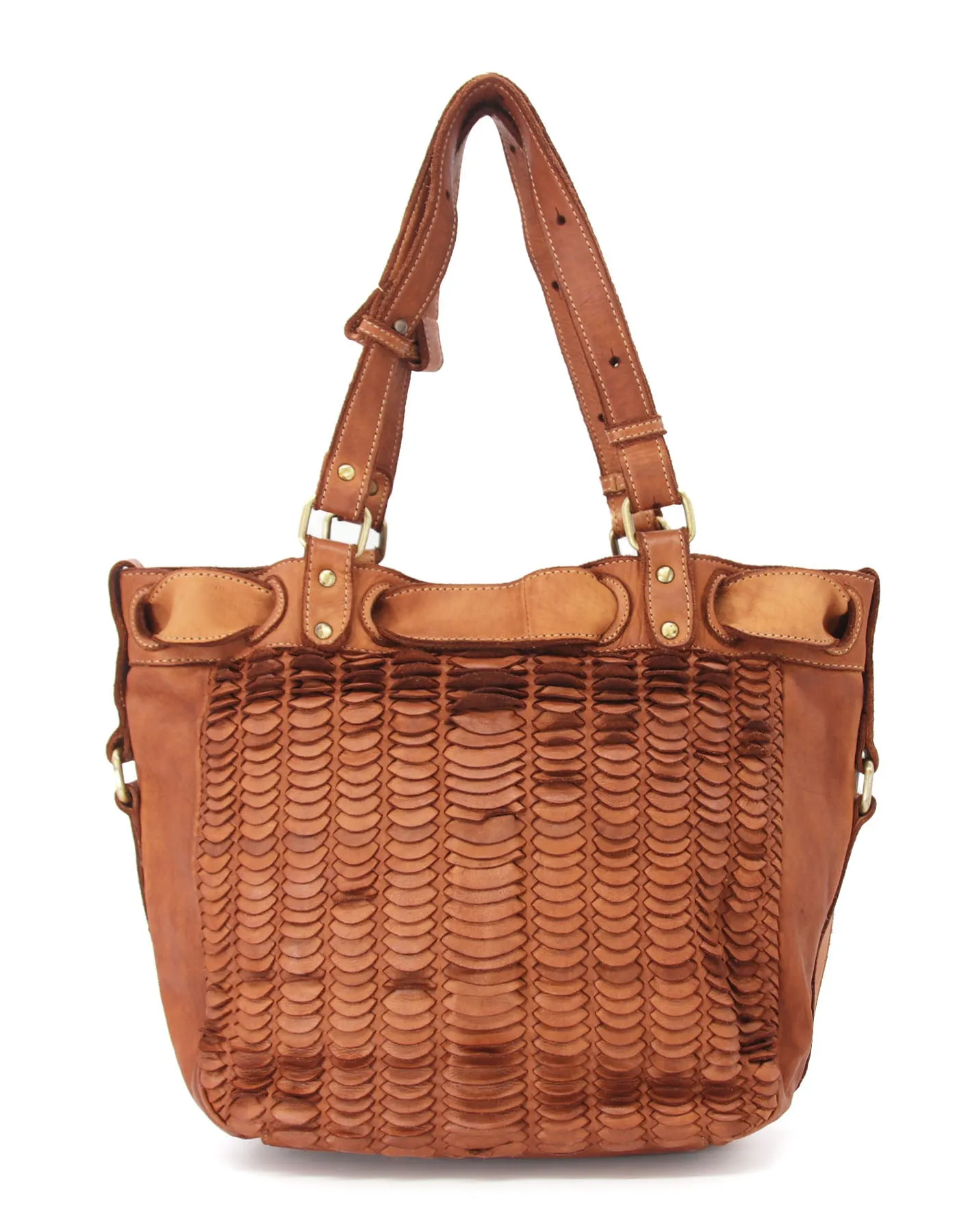 Braided leather vintage shoulder bag wholesale