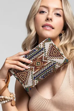 Cairo Ethnic Pattern Clutch