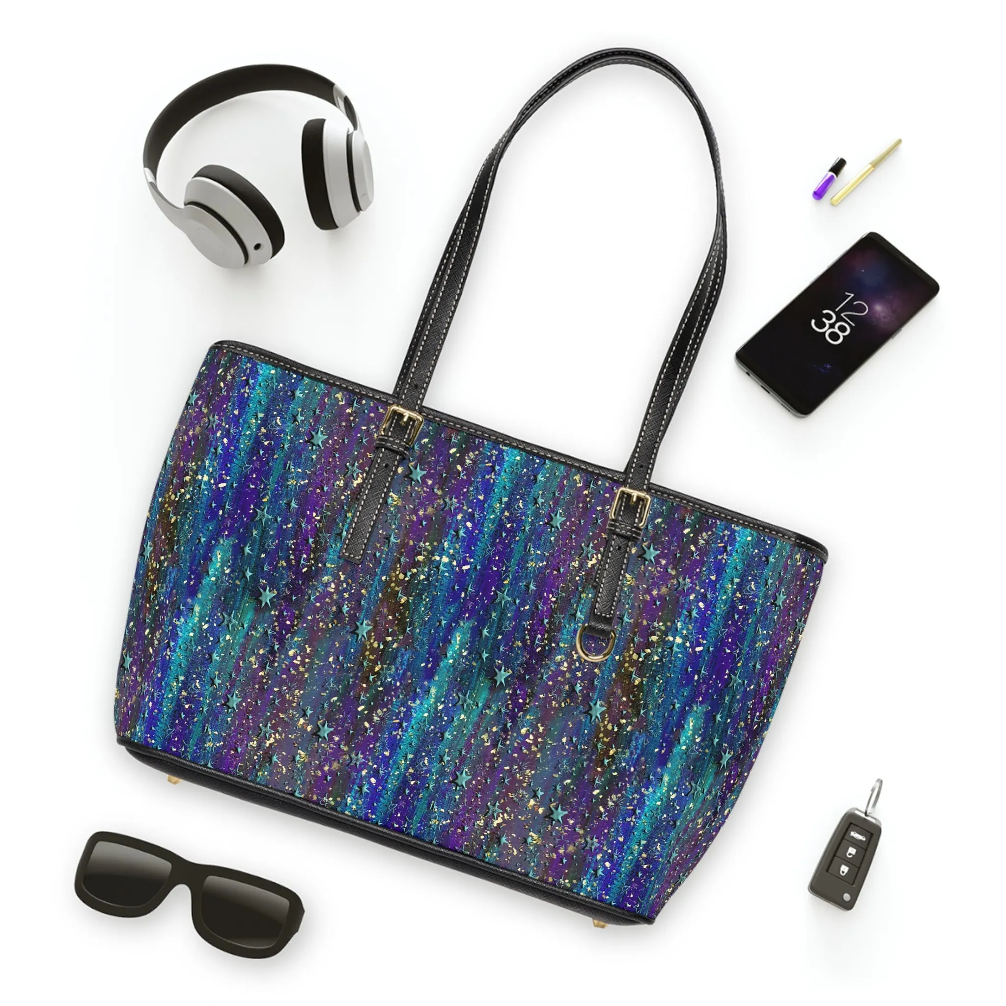 Celestial Shoulder Tote Bag