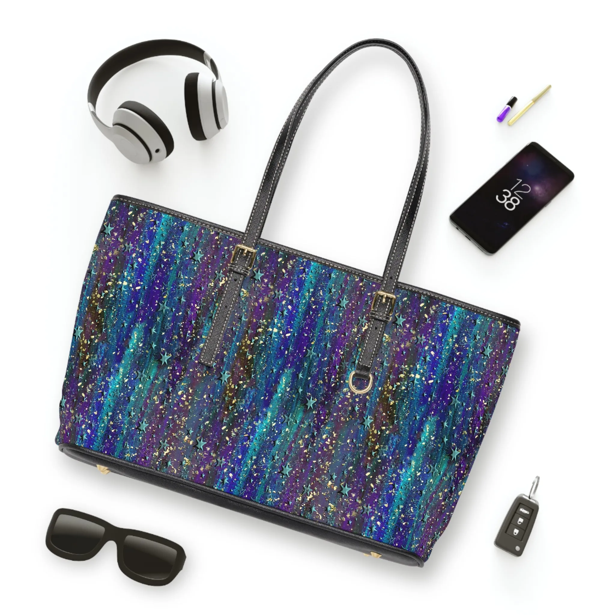 Celestial Shoulder Tote Bag