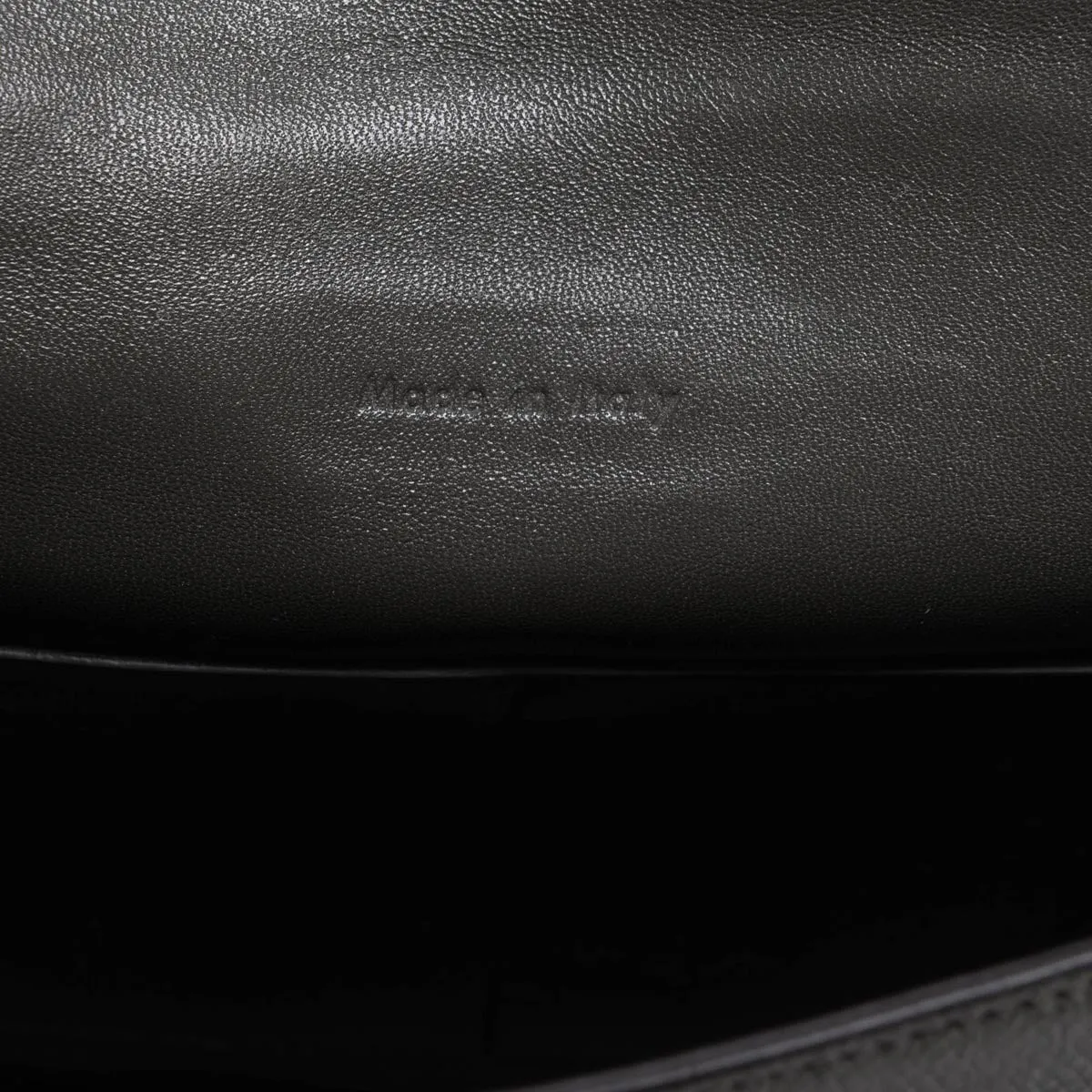 Celine Anthracite Grained Calfskin Trotteur Bag