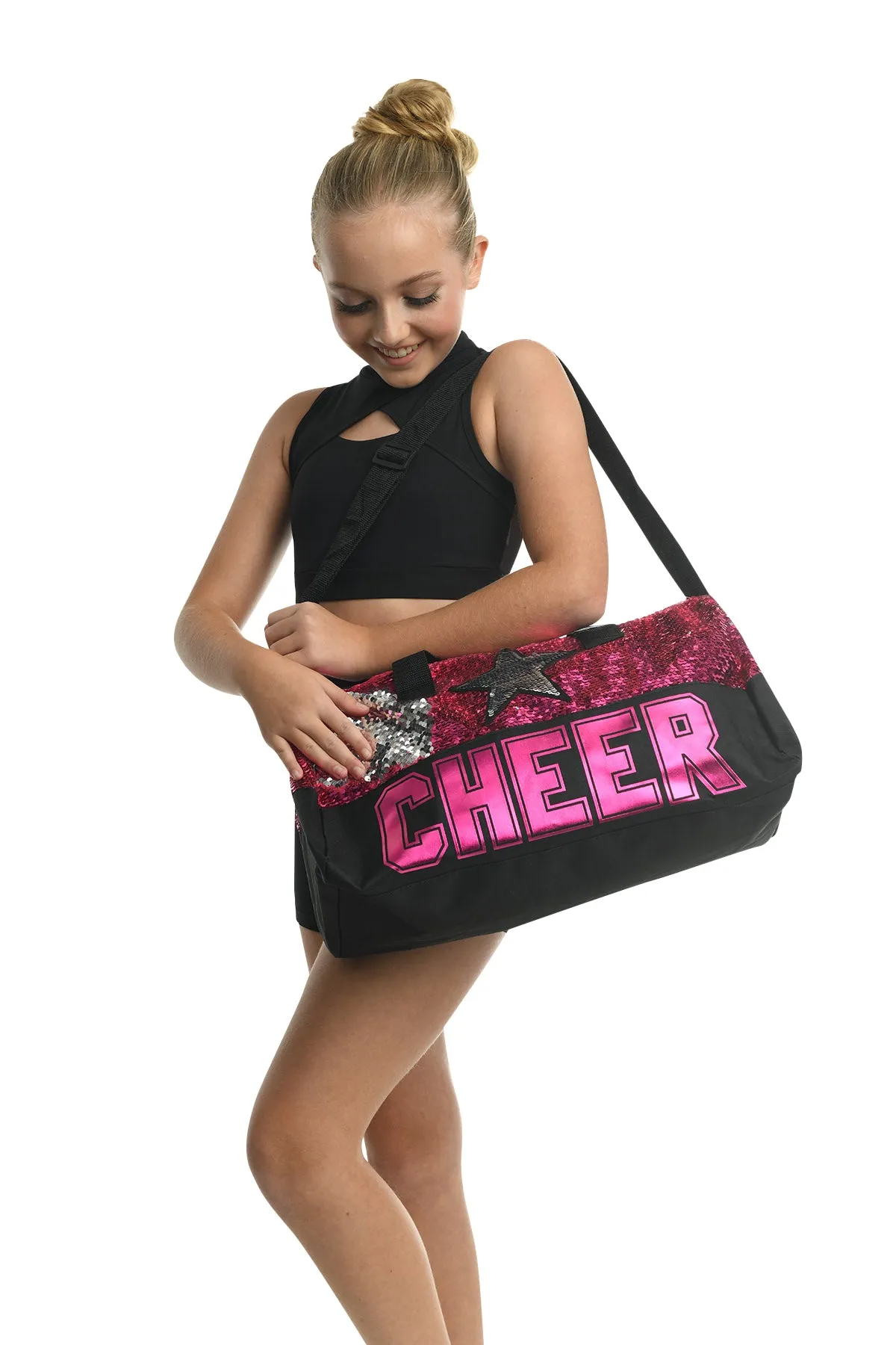 Cheer Sequin Star Duffel