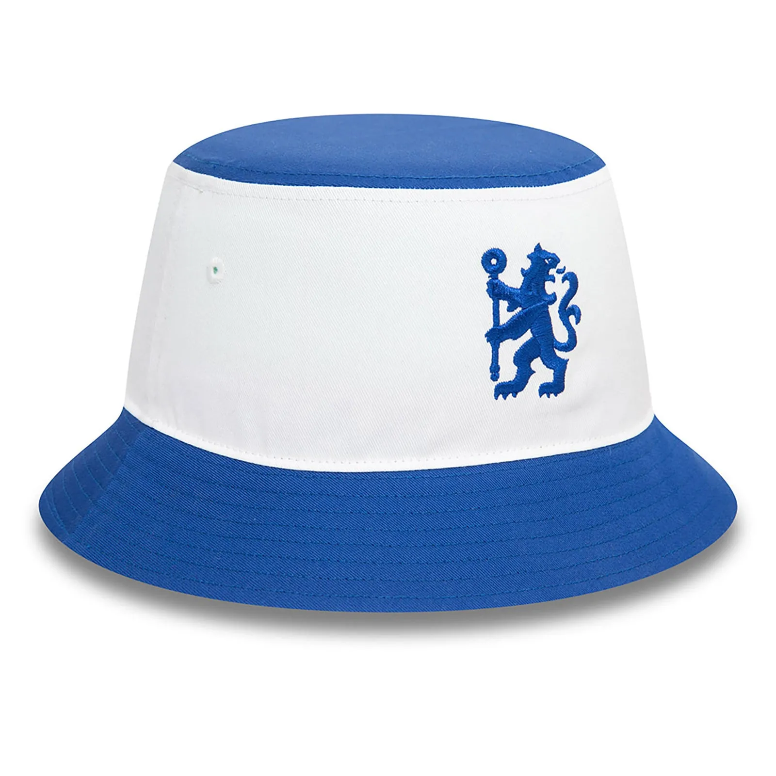 Chelsea FC Lion Crest Colour Block Blue Bucket Hat Football Soccer by New Era