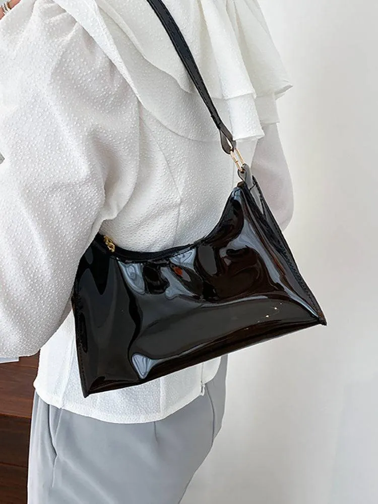 Clear Shoulder Baguette Bag