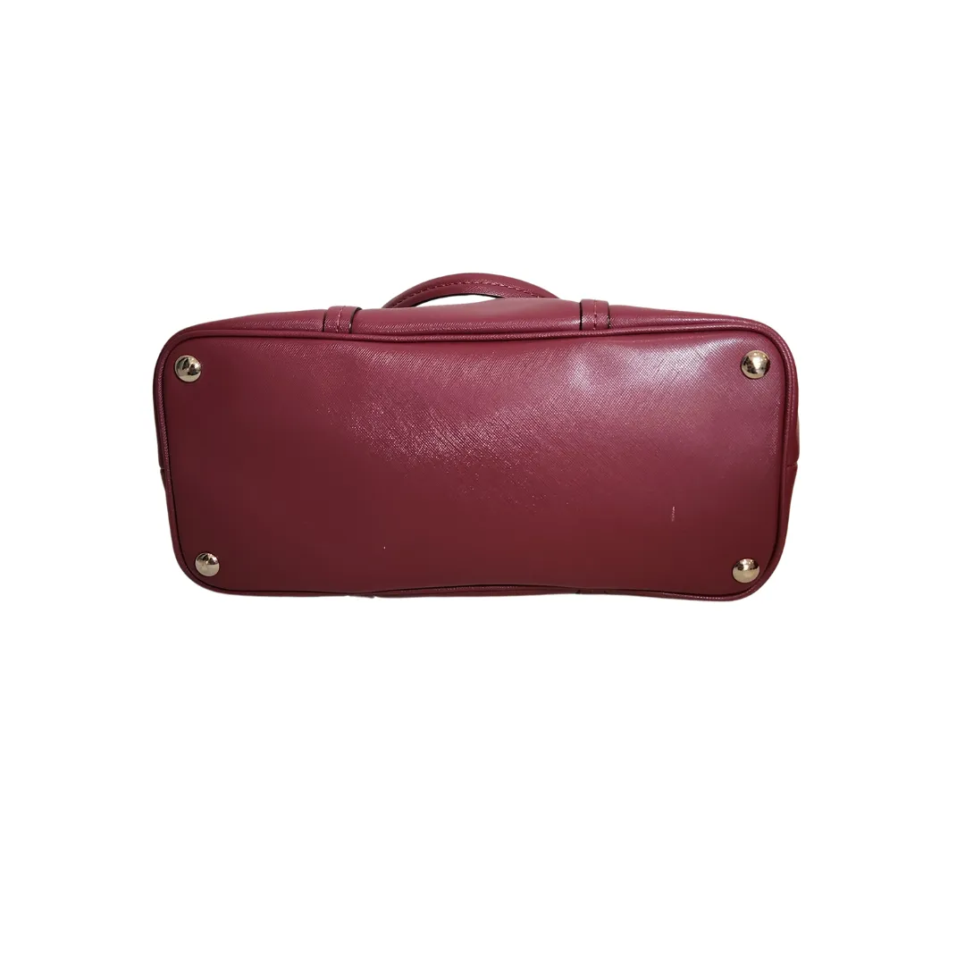 Coach Maroon Leather Dome Satchel | Gently Used |