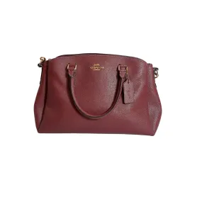 Coach Maroon Leather 'Sage' Satchel | Pre Loved |