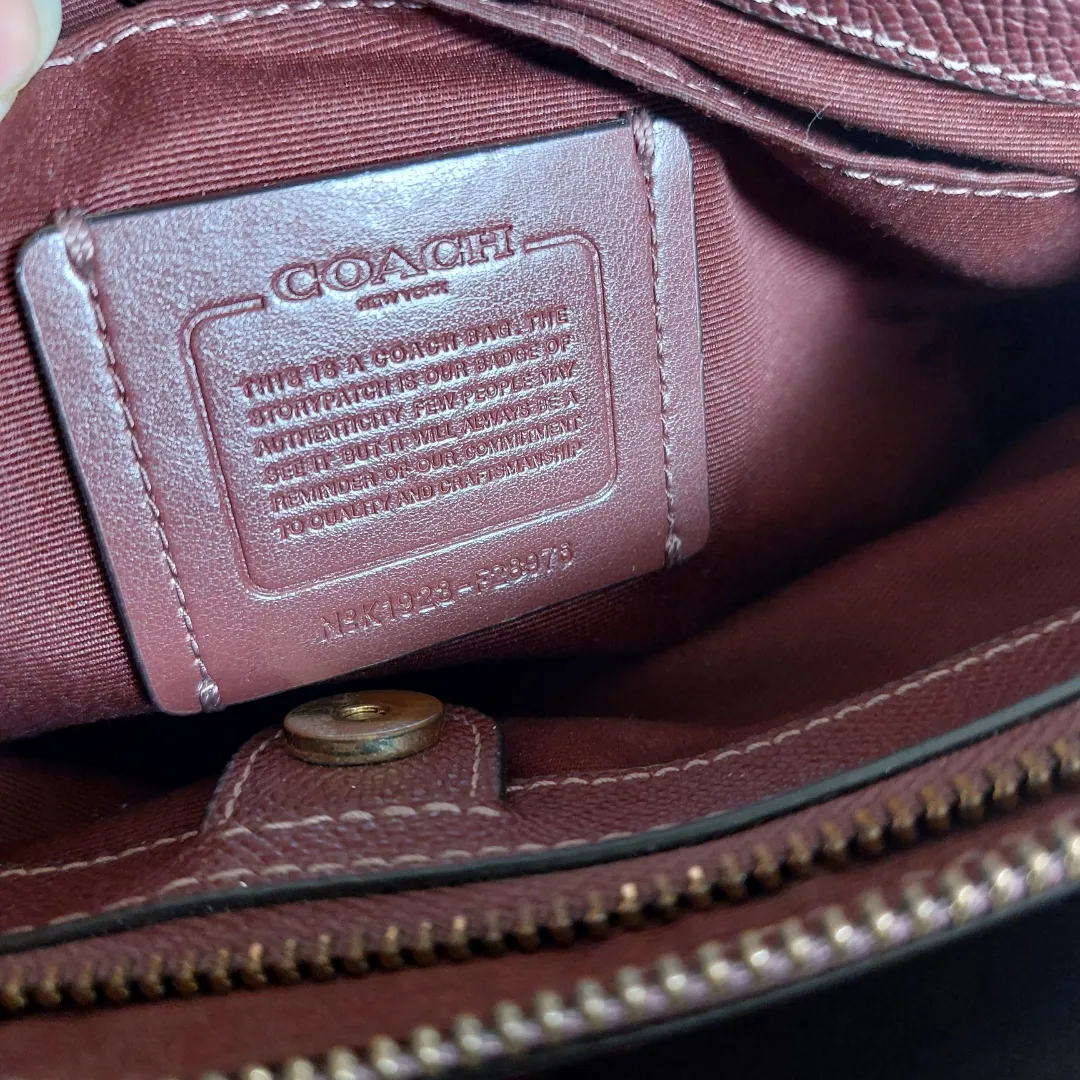 Coach Maroon Leather 'Sage' Satchel | Pre Loved |