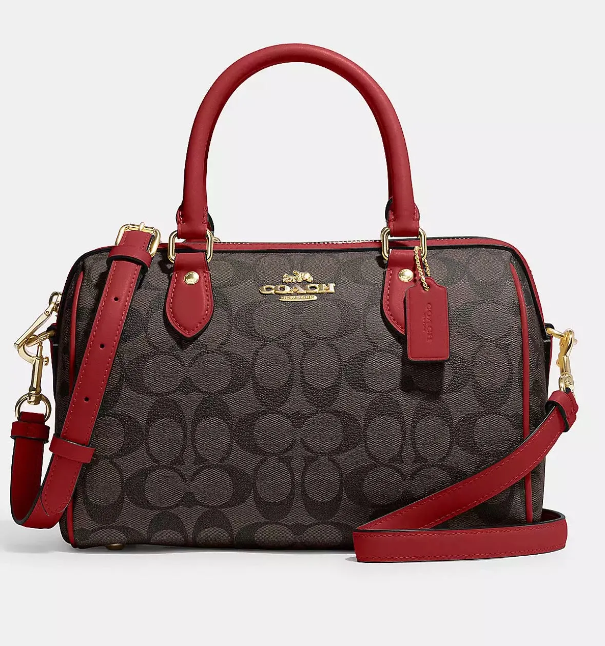 Coach Rowan Satchel In Signature Canvas