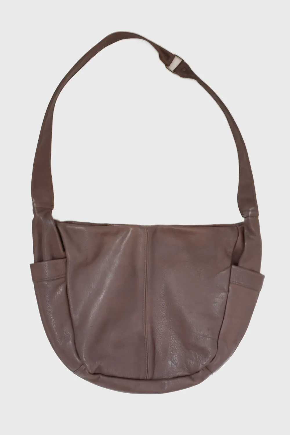 CROSSBODY BROWN XL LEATHER BAG