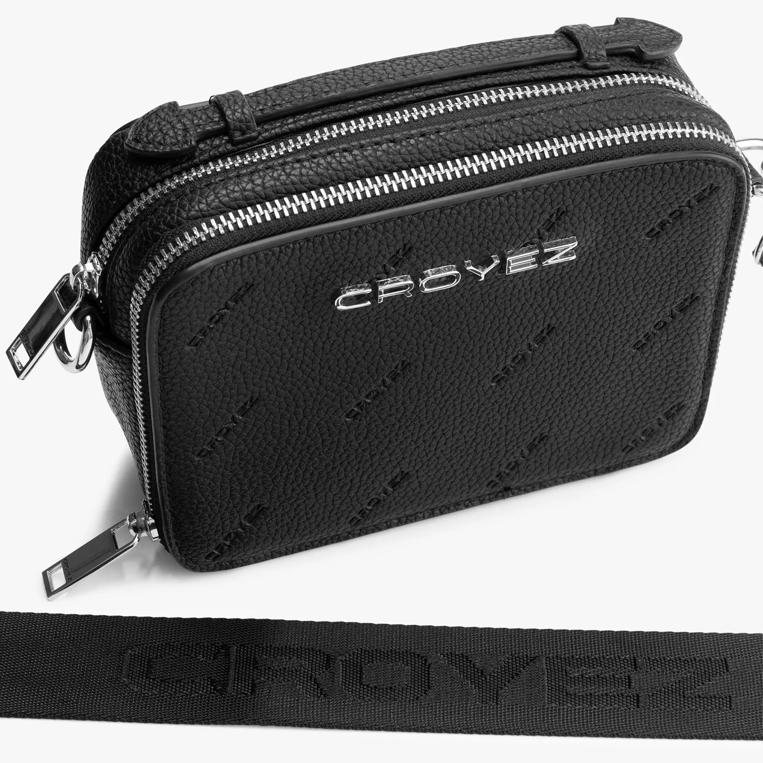 Croyez Monogram Messenger Bag | Black