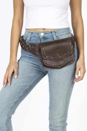 Exotic Vegan Leather Waist Pack