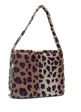 Faux Leopard hand/shoulder bag