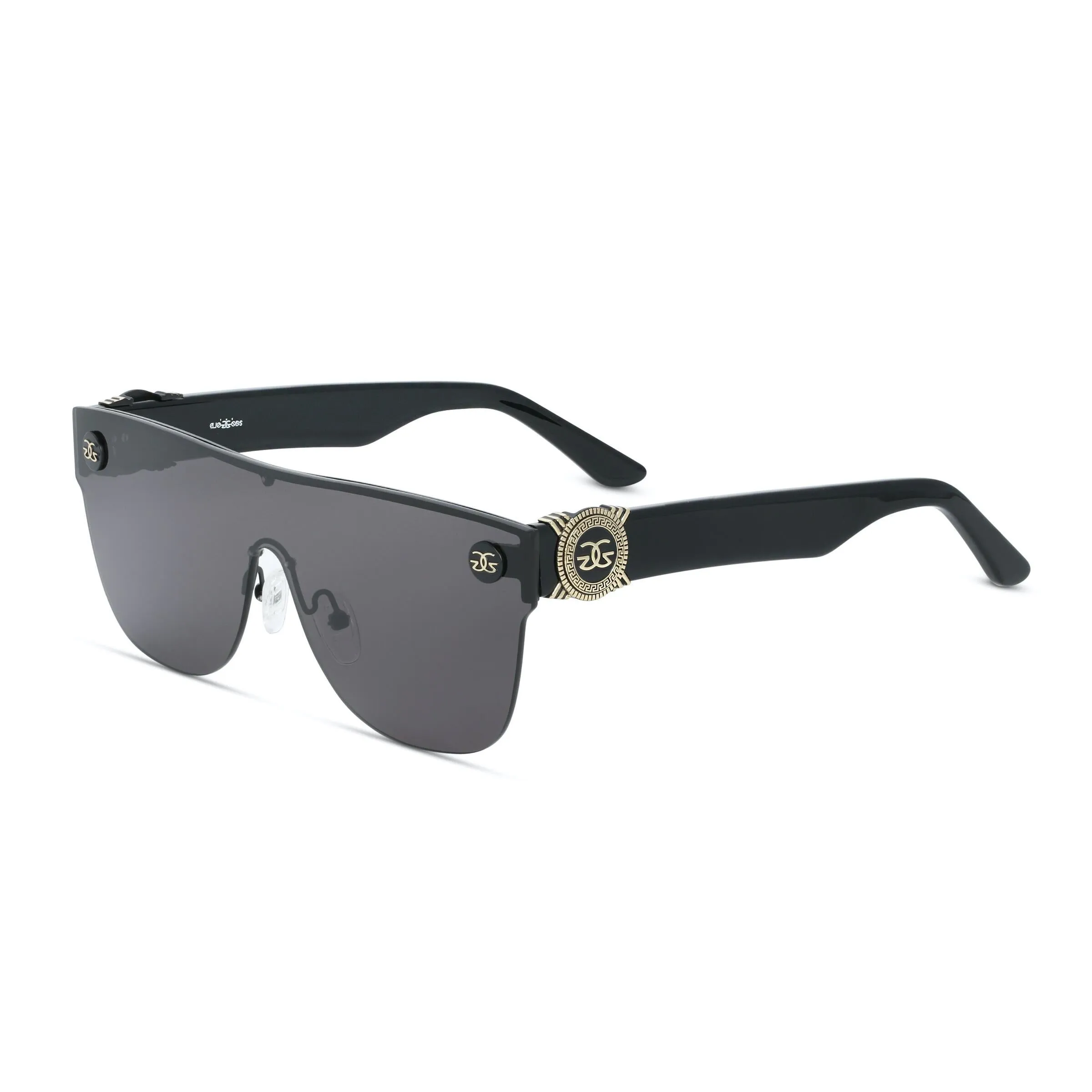 Gold Gods The Cronos Sunglasses - Black w/ Clear Flash