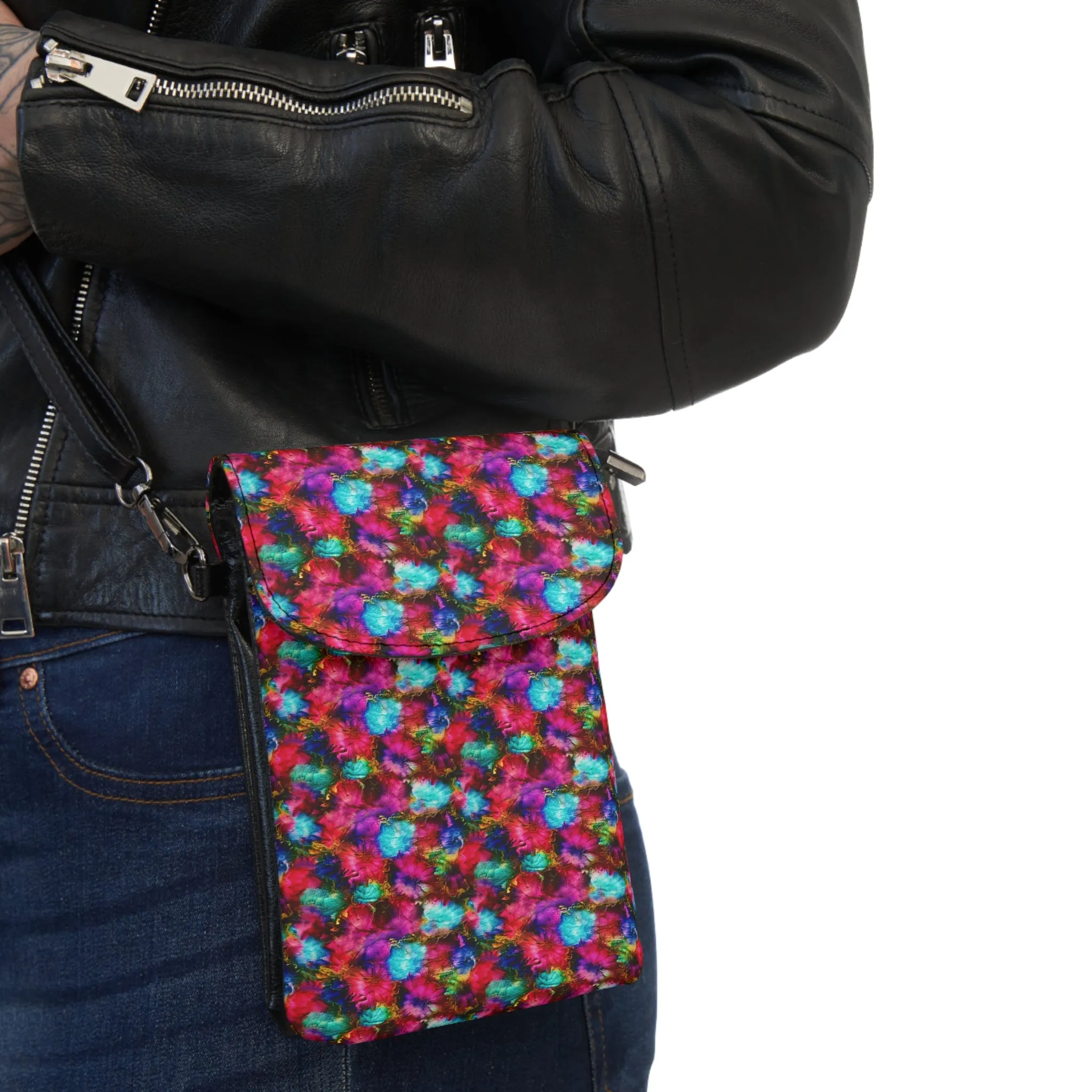 Grateful Flower Crossbody  Phone Bag