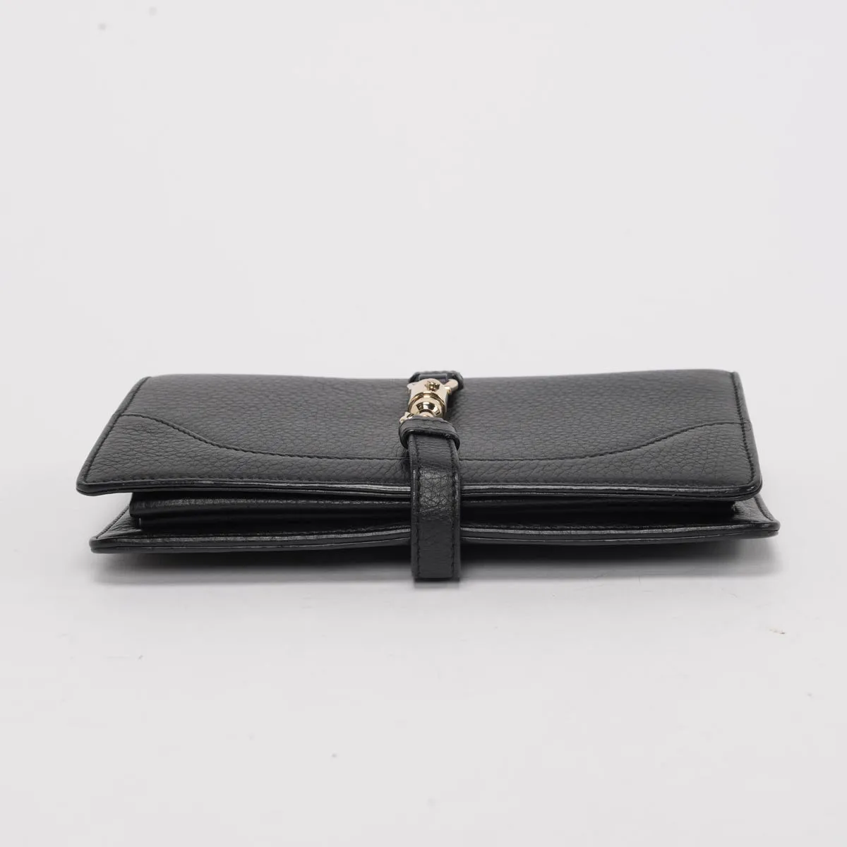 Gucci Black Pebbled Calfskin Broadway Evening Bag