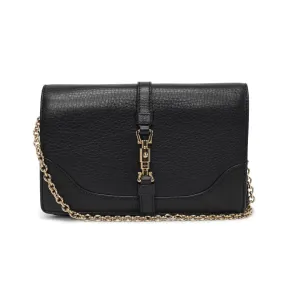 Gucci Black Pebbled Calfskin Broadway Evening Bag