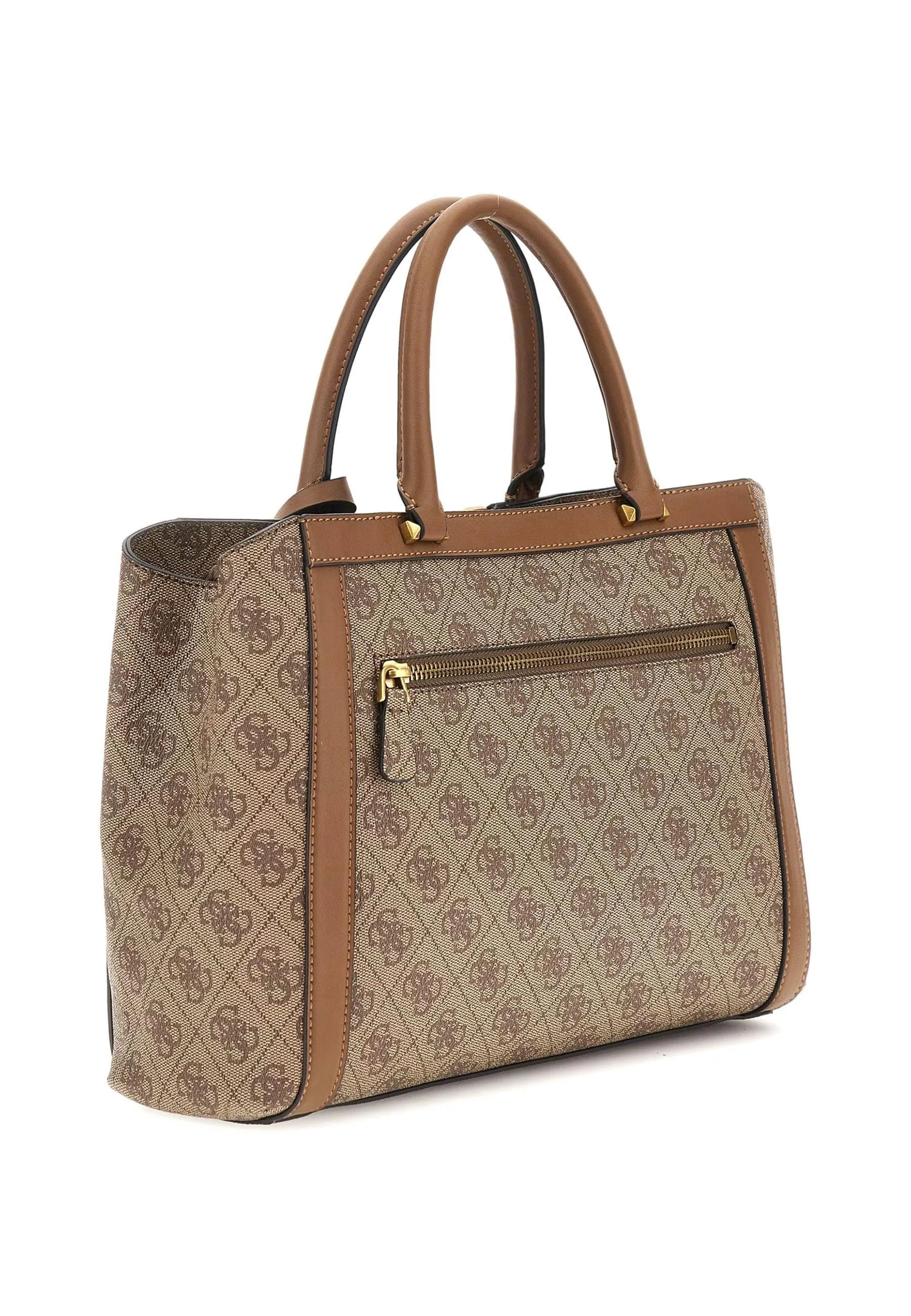 GUESS Dagan Borsa Satchel Latte Logo Beige SB920206