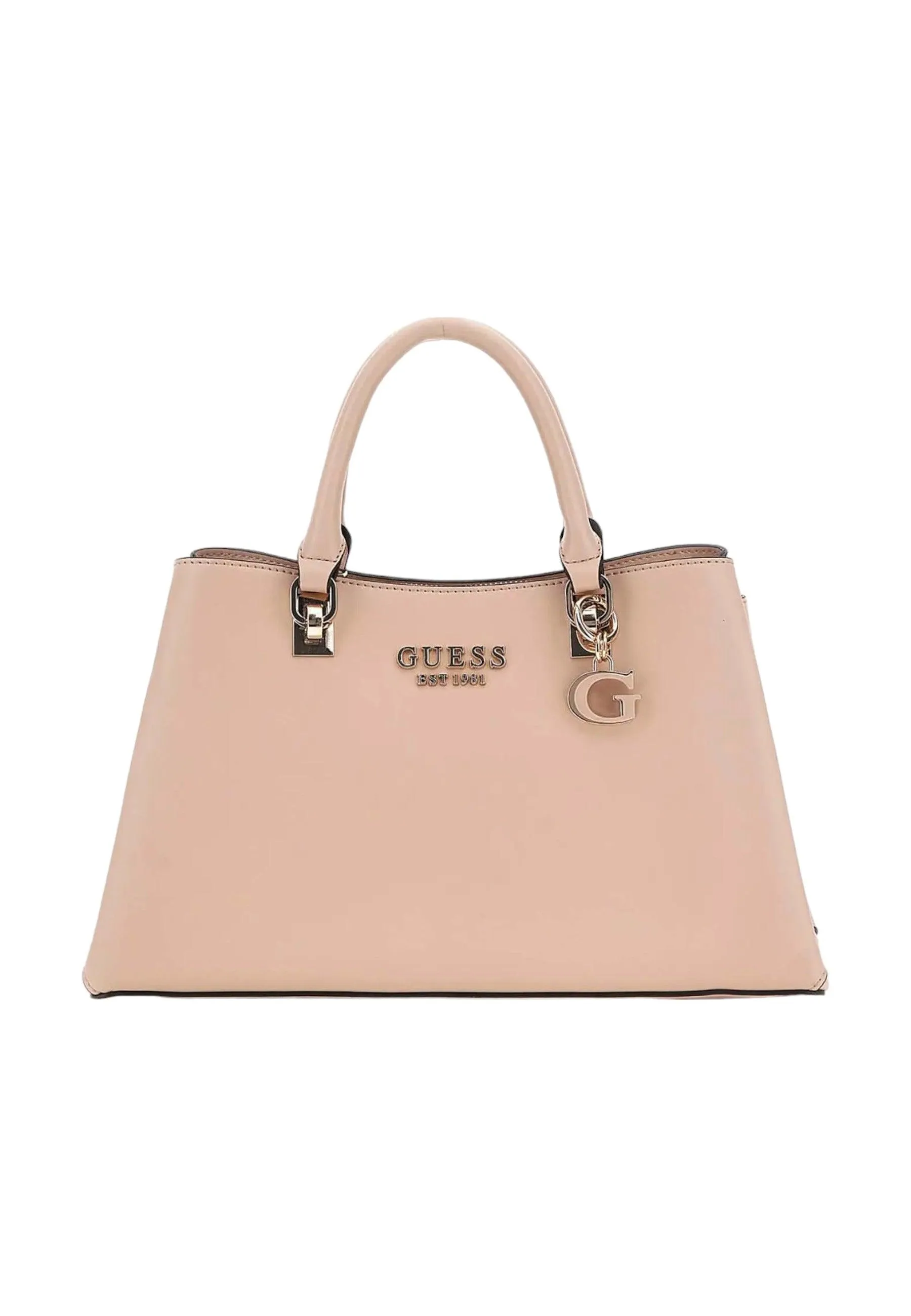 GUESS Eliette Borsa Girlfriend Satchel Donna Light Beige Rosa VG922506