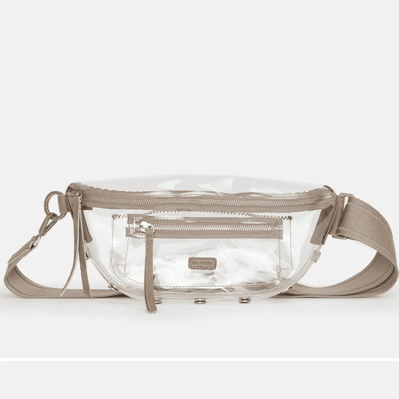 Hammitt Charles Crossbody Bag Clear - Pewter/Brushed Silver