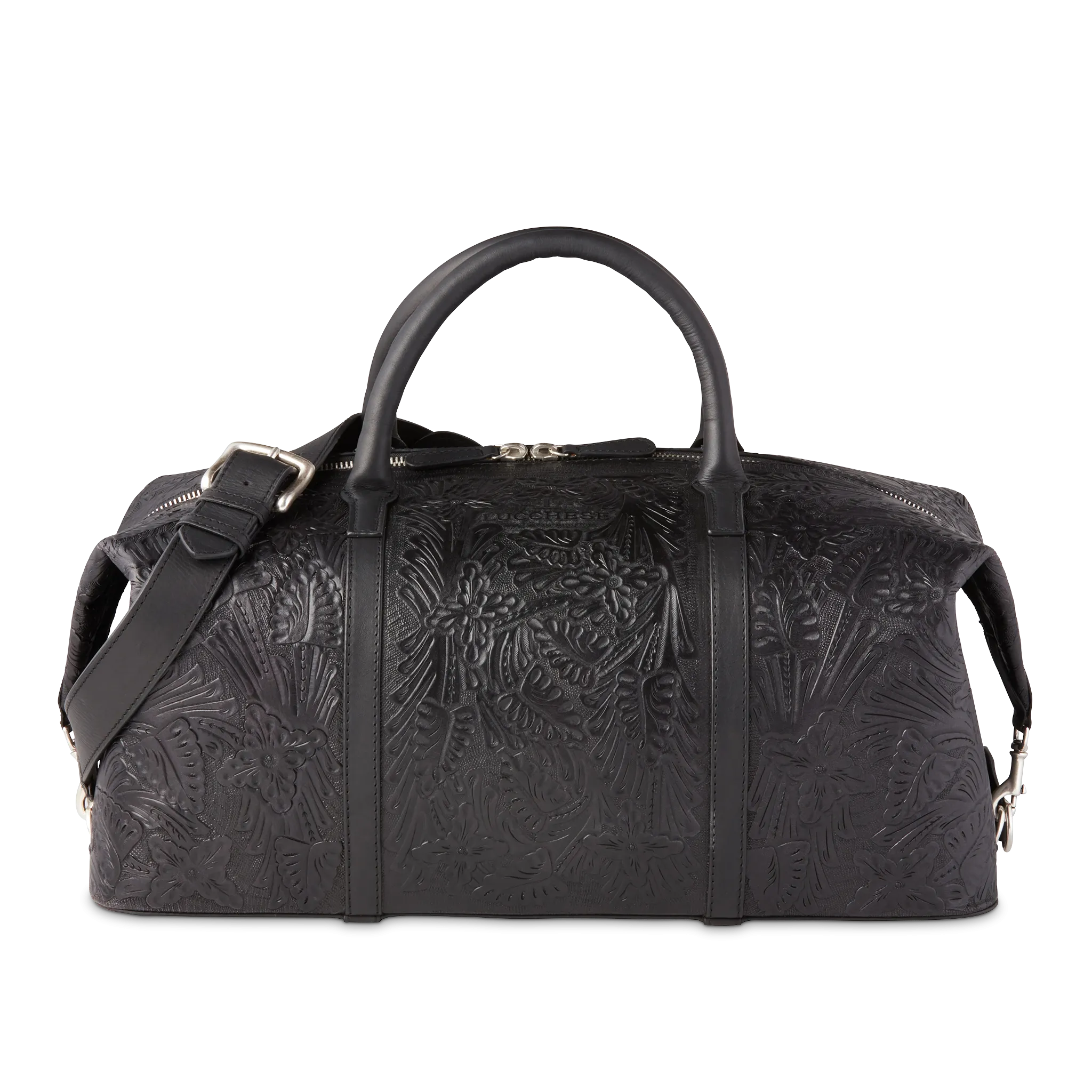 Hand-Tooled Duffle :: Black