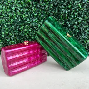 Jewel Tone Waves Clutch