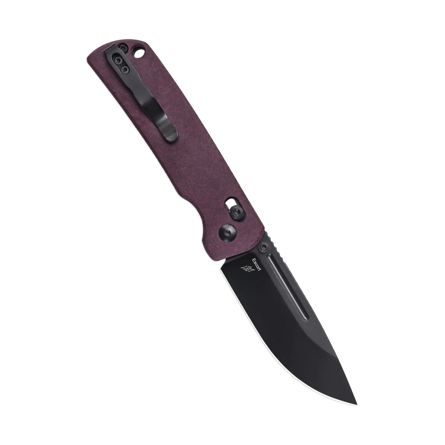 Kizer Clutch Lock Red Richlite V4481C1 (3.31 Black)