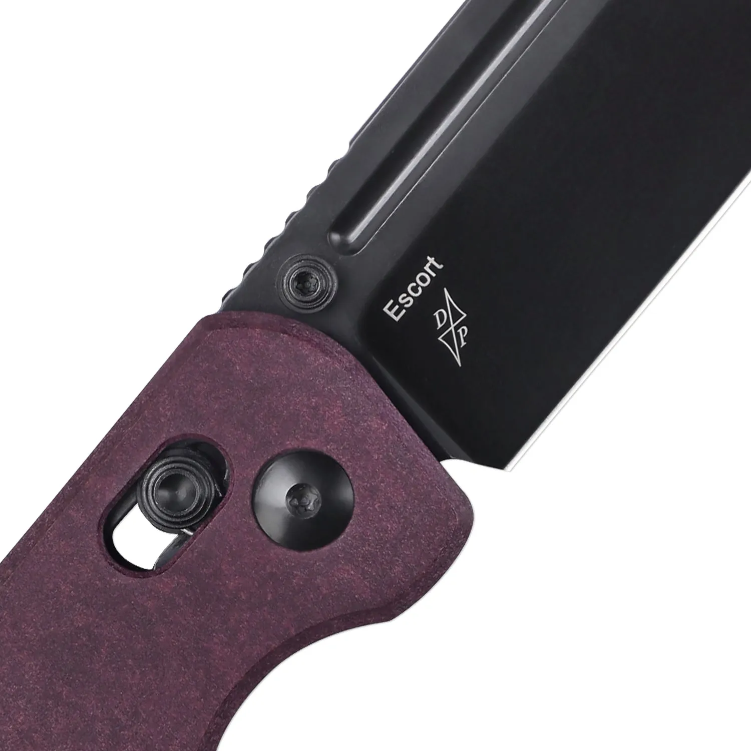 Kizer Clutch Lock Red Richlite V4481C1 (3.31 Black)