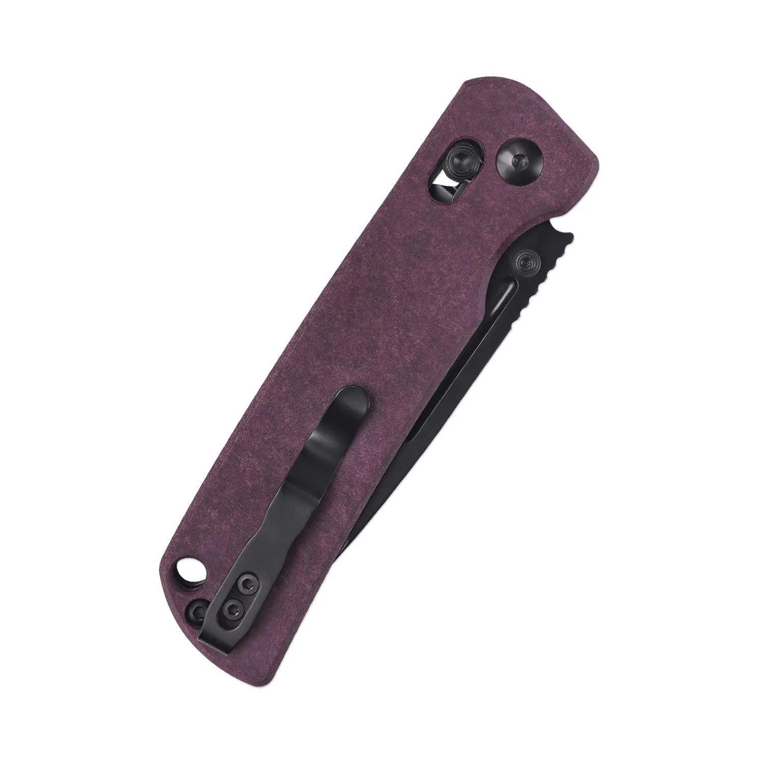 Kizer Clutch Lock Red Richlite V4481C1 (3.31 Black)