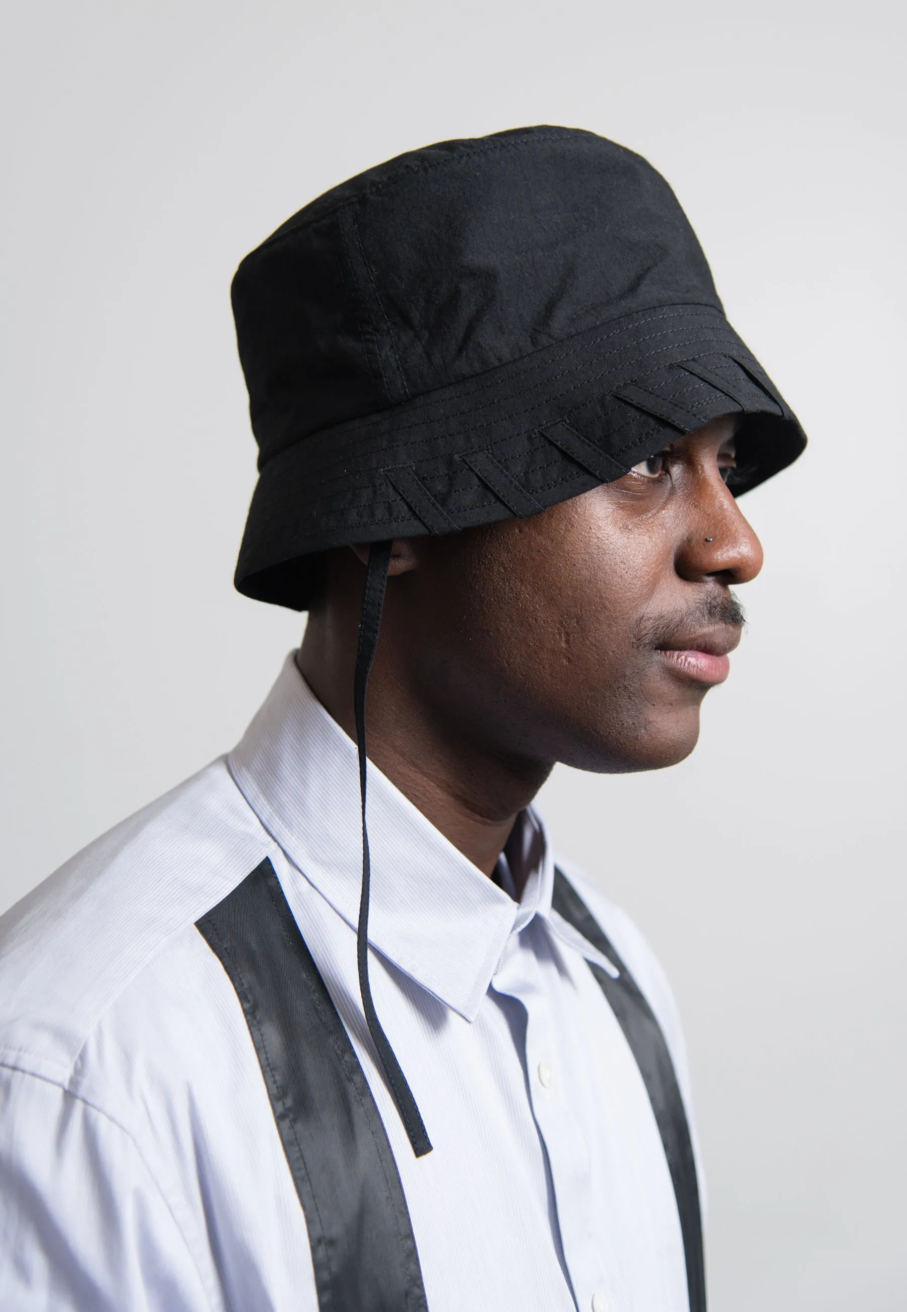 Laced Bucket Hat Black