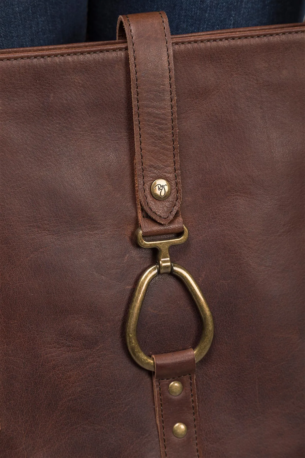 Ladies Leather Snaffle Tote Bag - Lucinda