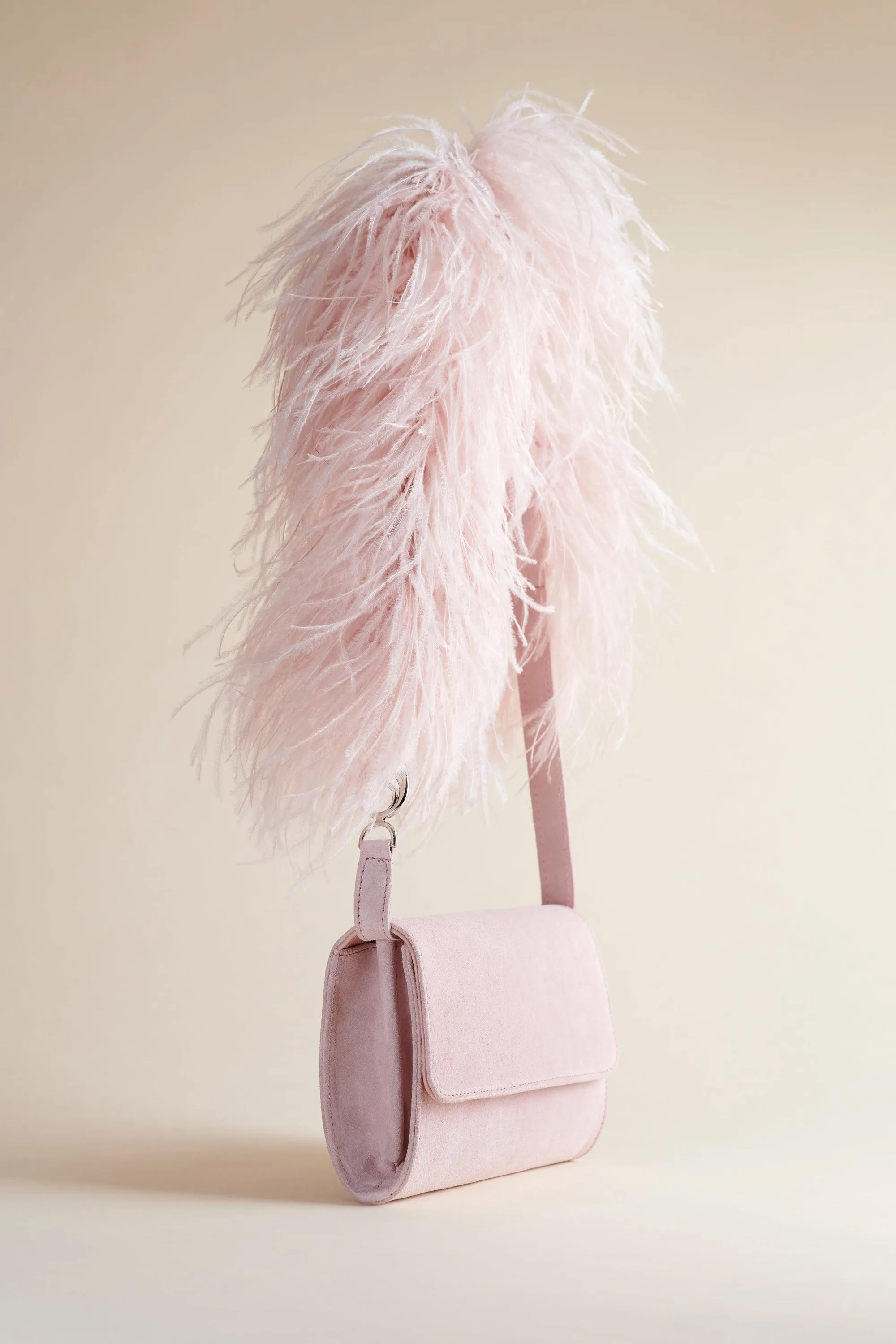 Lijadu Bird Bag in Candy Floss Suede