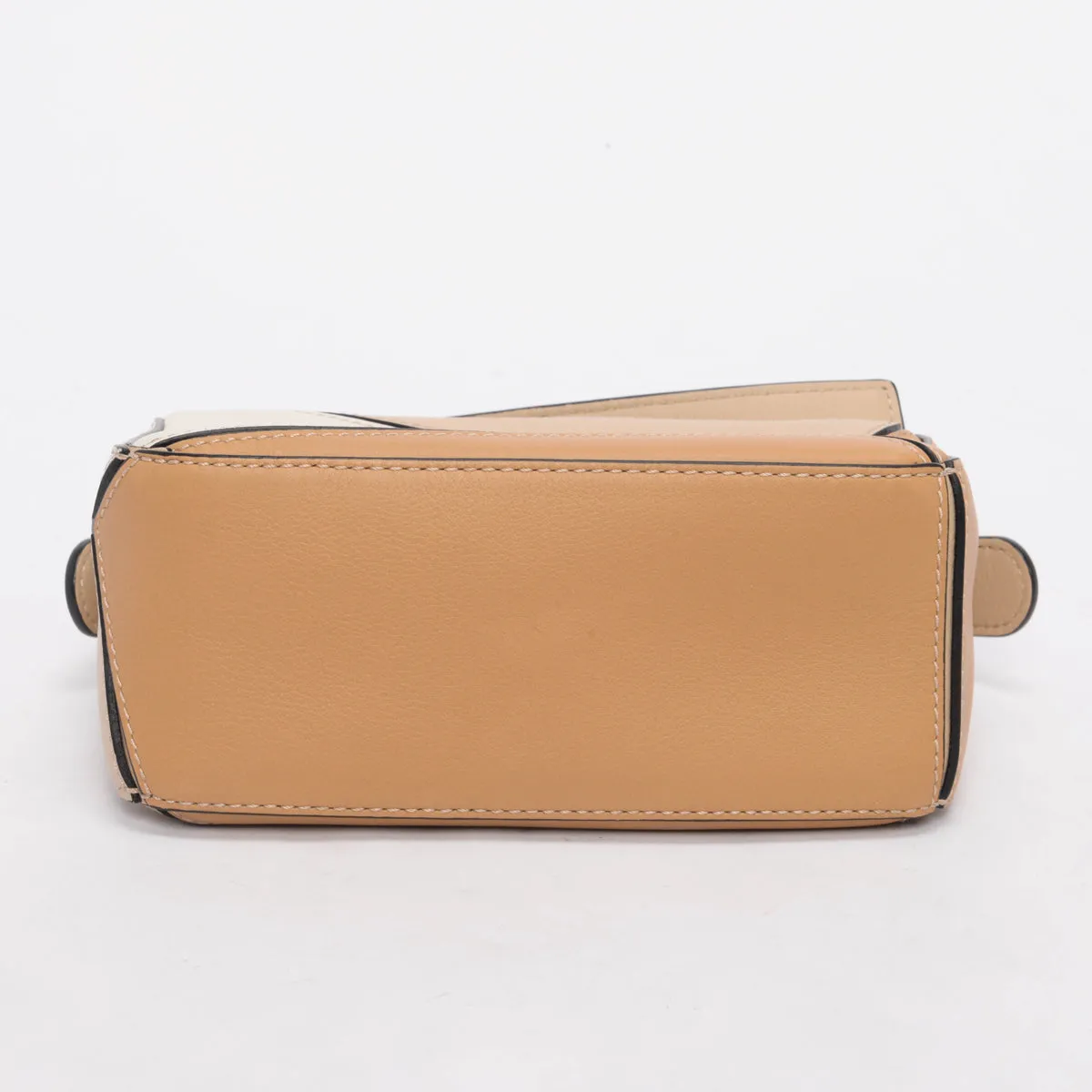 Loewe Beige Tri-Colour Calfskin Mini Puzzle Bag