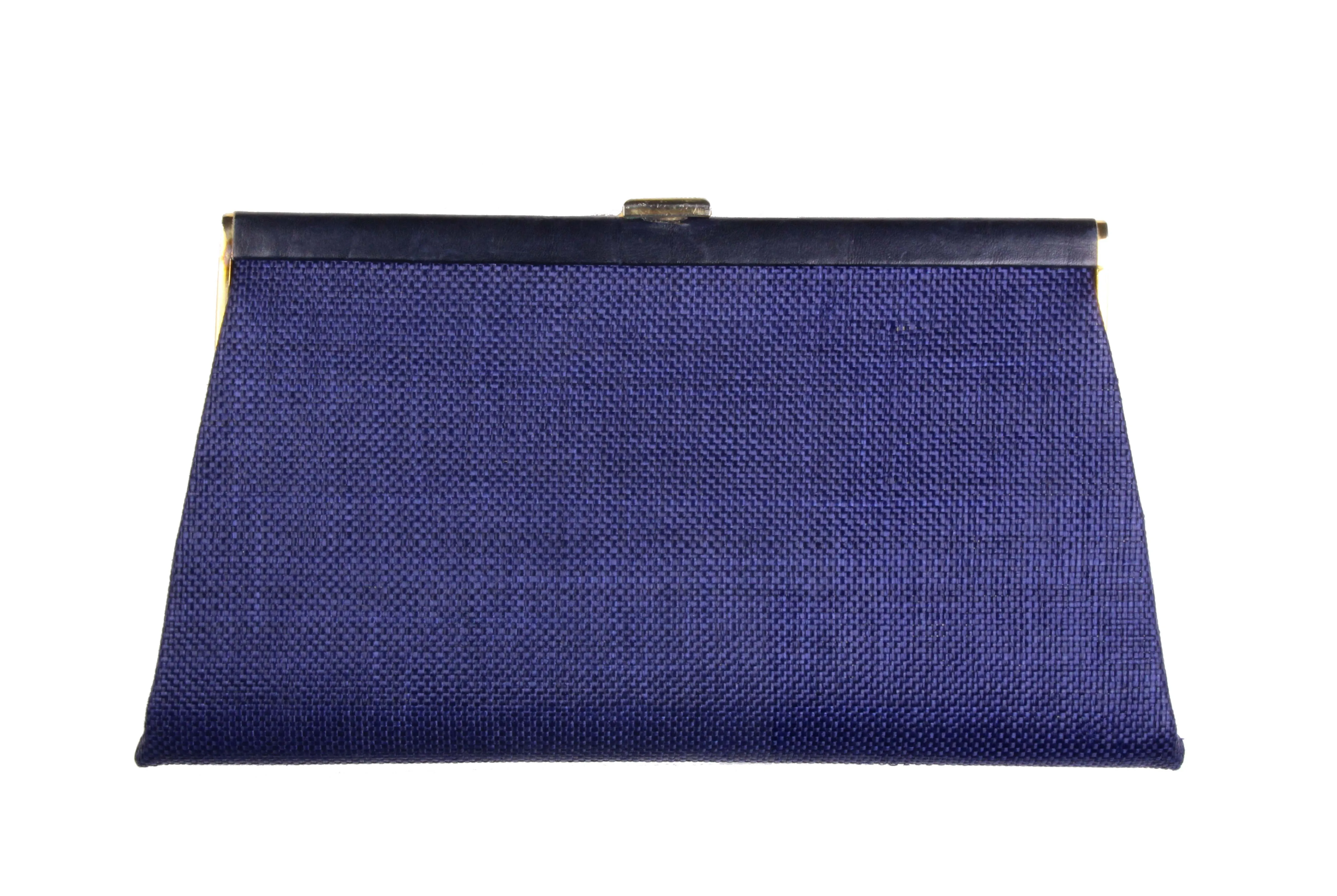 LOEWE blue clutch