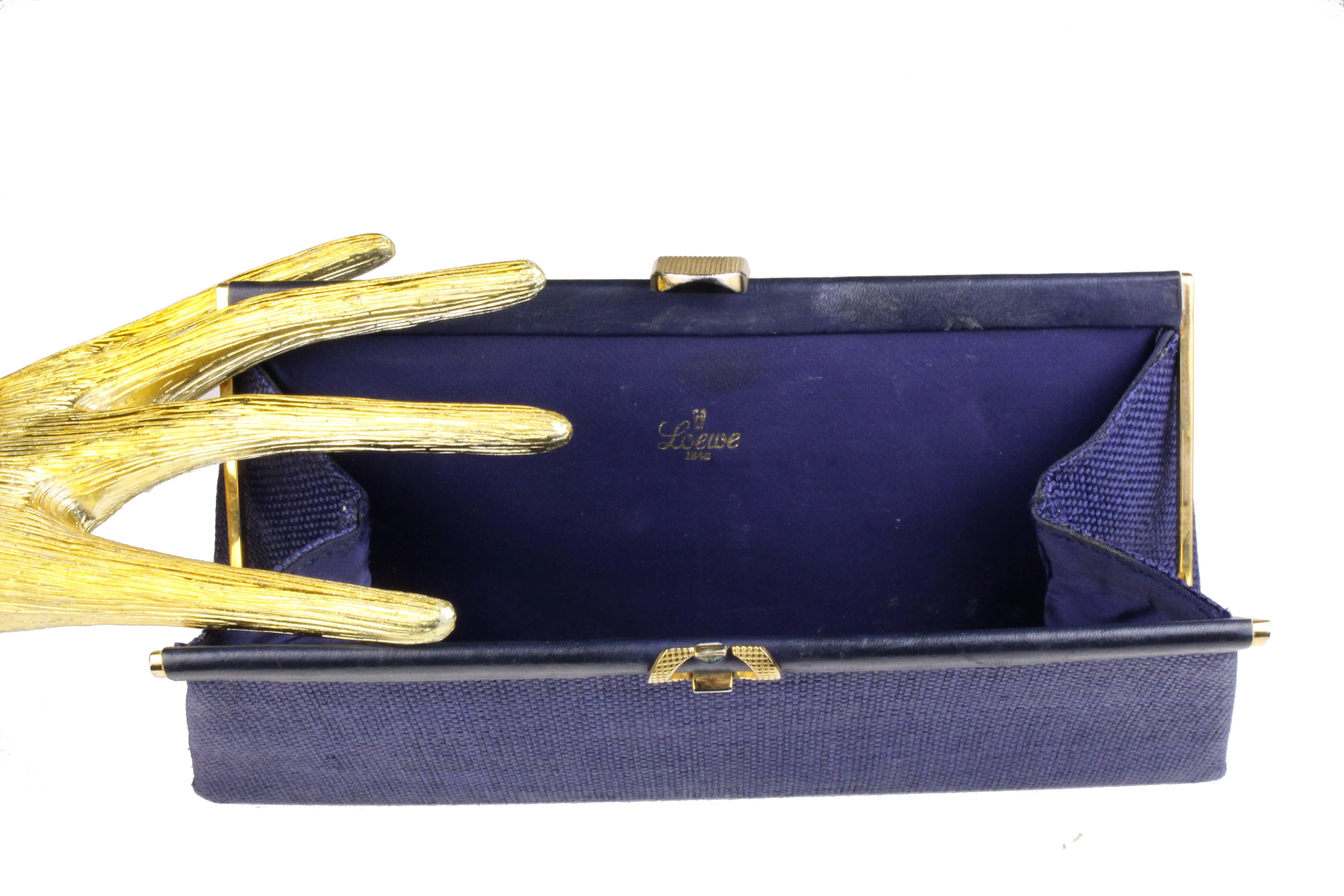 LOEWE blue clutch