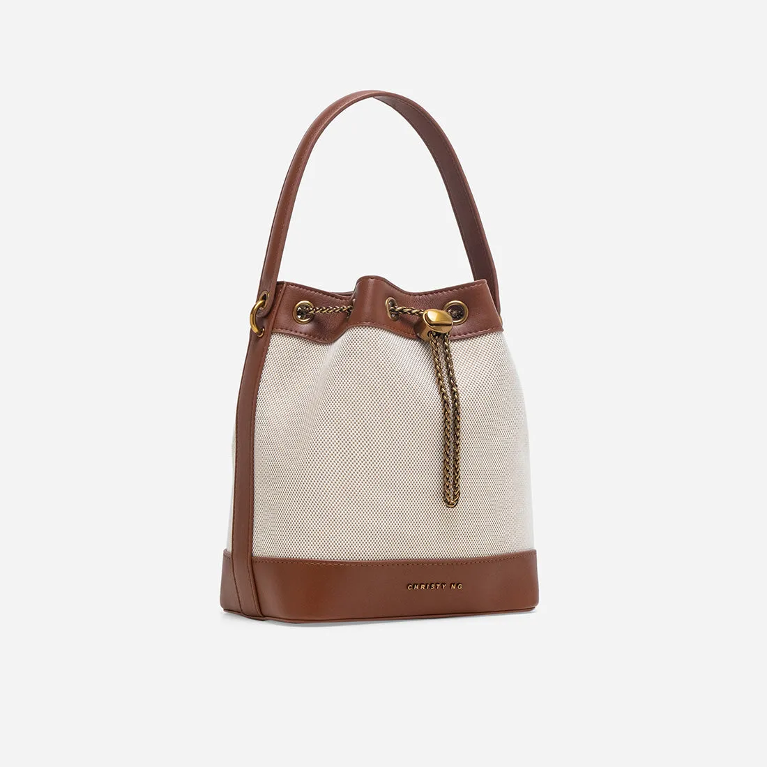 Maria Canvas Bucket Bag