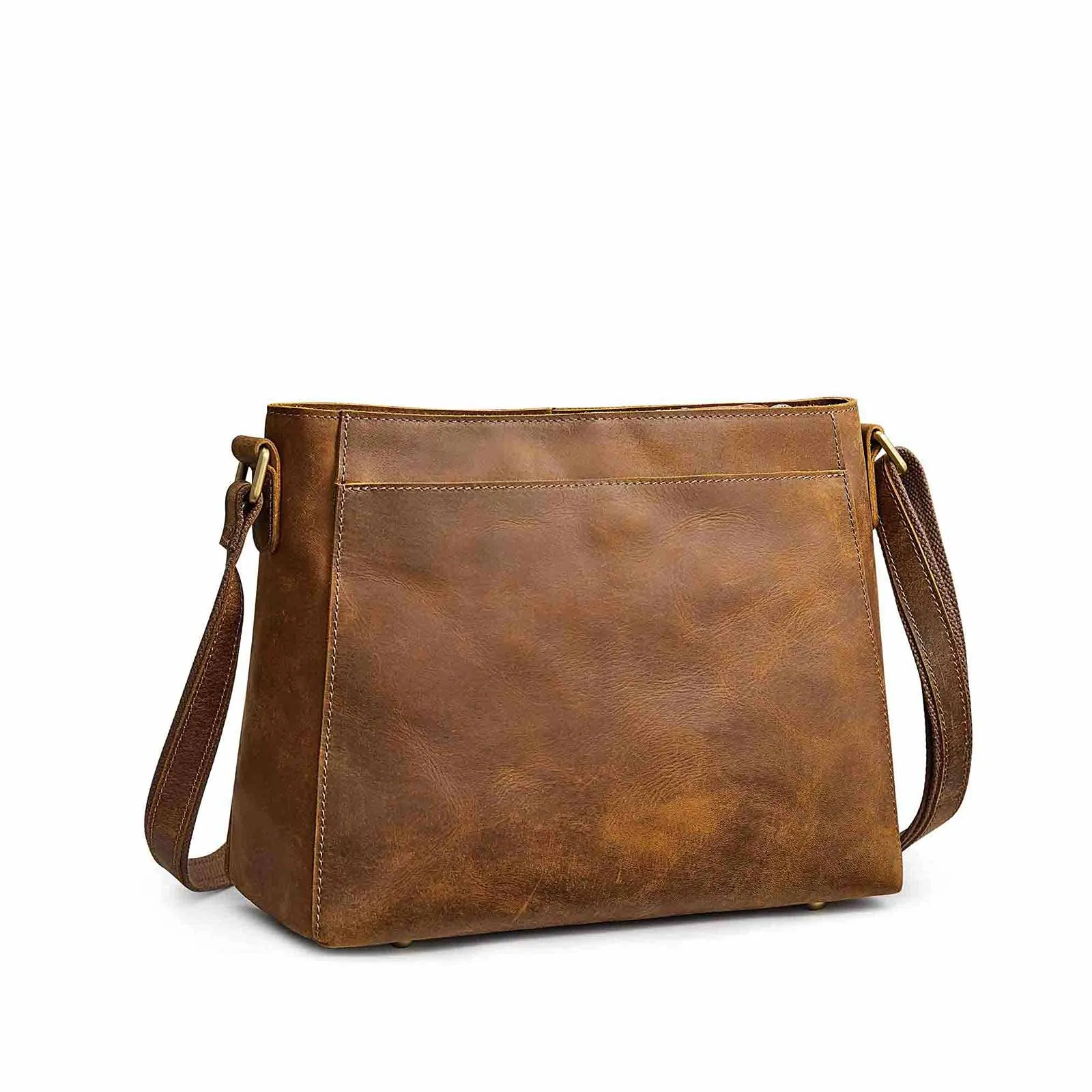 Medium Leather Messenger Bag