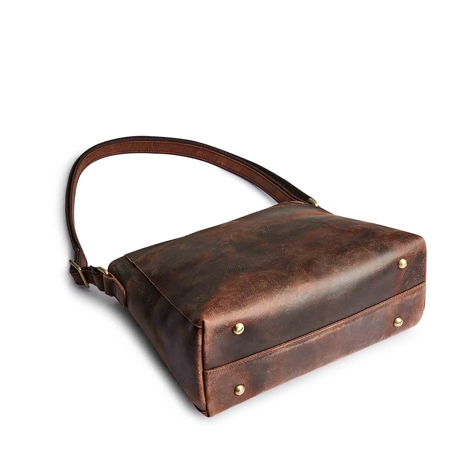 Medium Leather Messenger Bag